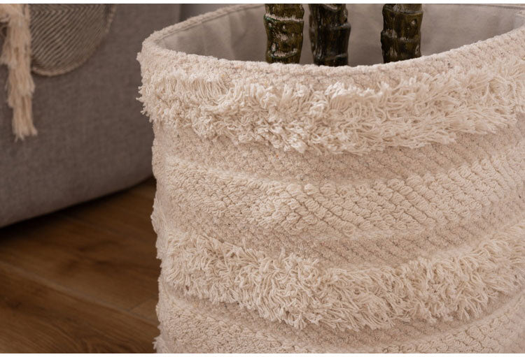 プランターカバー Mサイズ マジックテープ コットン カバー 屋内用 ガーデニング インテリア おしゃれ 北欧 かわいい シンプル 雑貨 ナチュラル 植木鉢(代引不可)