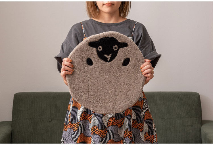 アニマルシートクッション キャット オウル シープ ベアー ネコ 猫 にゃんこ フクロウ ヒツジ 羊 クマ 熊 かわいい シートクッション 椅子 動物 アニマル柄 おしゃれ 個性的 コンパクト ふわふわ(代引不可)