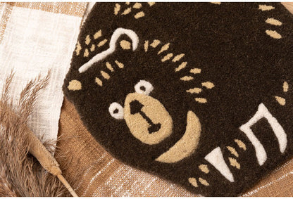 アニマルシートクッション キャット オウル シープ ベアー ネコ 猫 にゃんこ フクロウ ヒツジ 羊 クマ 熊 かわいい シートクッション 椅子 動物 アニマル柄 おしゃれ 個性的 コンパクト ふわふわ(代引不可)