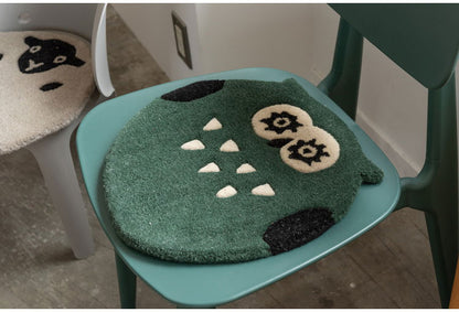 アニマルシートクッション キャット オウル シープ ベアー ネコ 猫 にゃんこ フクロウ ヒツジ 羊 クマ 熊 かわいい シートクッション 椅子 動物 アニマル柄 おしゃれ 個性的 コンパクト ふわふわ(代引不可)