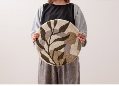 シートクッション シートクッション クッション タフティング 立体感 チェア ベンチ 幅40cm 奥行40cm 40×40 イス用クッション 40×40cm 円形 円 直径40cm 1人掛け用 北欧 ナチュラル 韓国インテリア(代引不可)