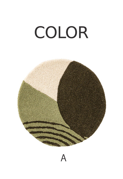 シートクッション シートクッション クッション タフティング 立体感 チェア ベンチ 幅40cm 奥行40cm 40×40 イス用クッション 40×40cm 円形 円 直径40cm 1人掛け用 北欧 ナチュラル 韓国インテリア(代引不可)