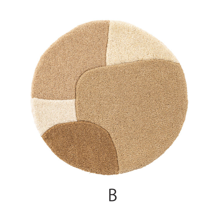 シートクッション シートクッション クッション タフティング 立体感 チェア ベンチ 幅40cm 奥行40cm 40×40 イス用クッション 40×40cm 円形 円 直径40cm 1人掛け用 北欧 ナチュラル 韓国インテリア(代引不可)