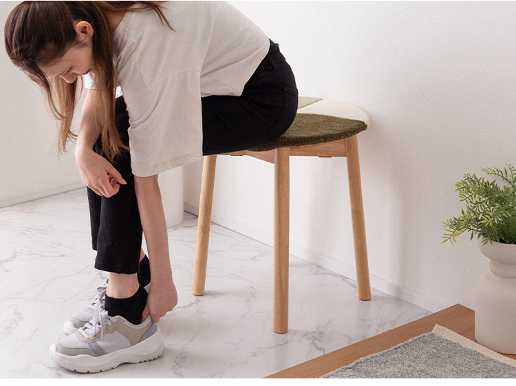 シートクッション シートクッション クッション タフティング 立体感 チェア ベンチ 幅40cm 奥行40cm 40×40 イス用クッション 40×40cm 円形 円 直径40cm 1人掛け用 北欧 ナチュラル 韓国インテリア(代引不可)