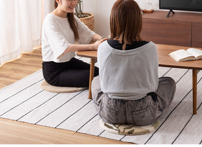 シートクッション シートクッション クッション タフティング 立体感 チェア ベンチ 幅40cm 奥行40cm 40×40 イス用クッション 40×40cm 円形 円 直径40cm 1人掛け用 北欧 ナチュラル 韓国インテリア(代引不可)