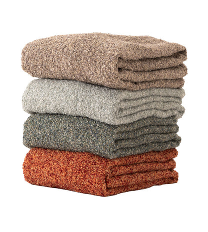 スローケット 薄手 ブランケット 大判 茶色 ブラウン 長方形 おしゃれ ブークレ生地 くすみカラー 寝室 無地 シンプル 四角 リビング もこもこ 北欧 モダン 大きめ ベッド ひざ掛け(代引不可)