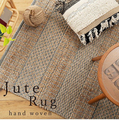 ラグ FAB-302 東谷 ラグ 130 190 130×190 190×130 1.5畳 コットン 綿 ジュート 麻 リゾート アジアン ナチュラル 北欧 シンプル 敷き物 ベージュ ブラウン 茶色(代引不可)