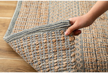 ラグ FAB-302 東谷 ラグ 130 190 130×190 190×130 1.5畳 コットン 綿 ジュート 麻 リゾート アジアン ナチュラル 北欧 シンプル 敷き物 ベージュ ブラウン 茶色(代引不可)