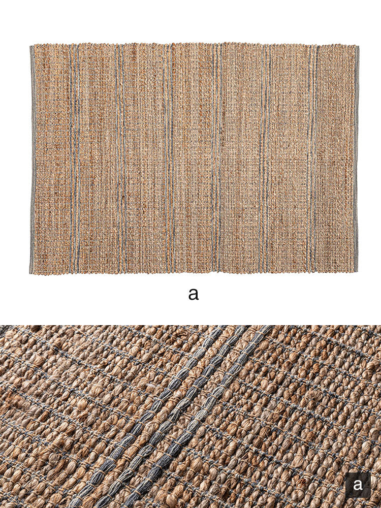 ラグ FAB-302 東谷 ラグ 130 190 130×190 190×130 1.5畳 コットン 綿 ジュート 麻 リゾート アジアン ナチュラル 北欧 シンプル 敷き物 ベージュ ブラウン 茶色(代引不可)