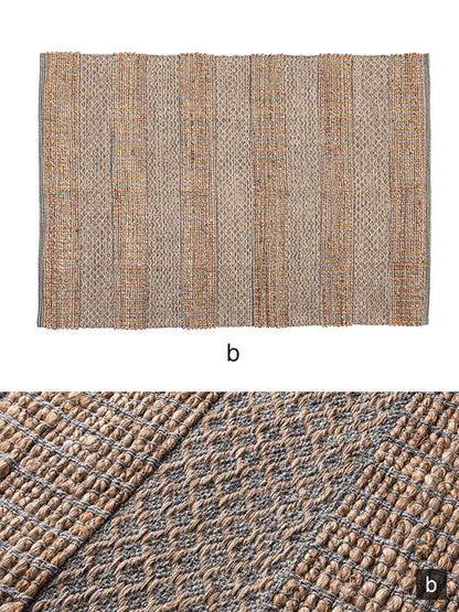ラグ FAB-302 東谷 ラグ 130 190 130×190 190×130 1.5畳 コットン 綿 ジュート 麻 リゾート アジアン ナチュラル 北欧 シンプル 敷き物 ベージュ ブラウン 茶色(代引不可)
