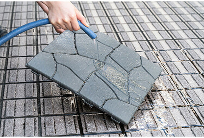 フロアパネル FLR-31 東谷 フロアパネル ジョイント DIY ポリプロピレン プラスチック 軽量 軽い 耐水 排水 人工石畳 デッキパネル ジョイントパネル 玄関 ベランダ バルコニー テラス 庭 ガーデン(代引不可)