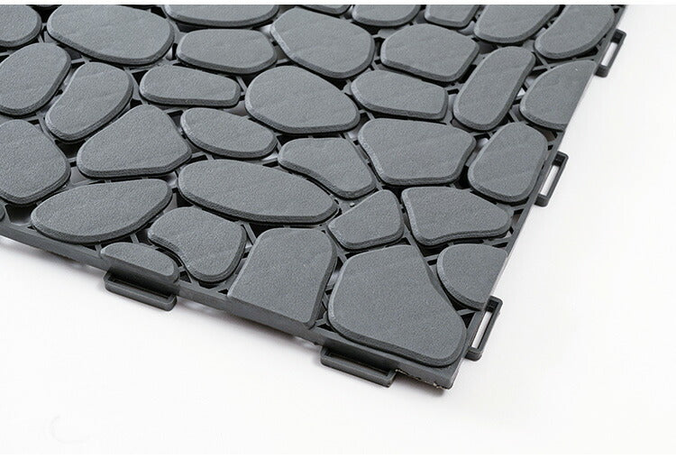 フロアパネル FLR-31 東谷 フロアパネル ジョイント DIY ポリプロピレン プラスチック 軽量 軽い 耐水 排水 人工石畳 デッキパネル ジョイントパネル 玄関 ベランダ バルコニー テラス 庭 ガーデン(代引不可)