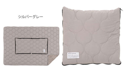 クッションブランケット ブランケット クッションブランケット クッション シンプル 北欧 おしゃれ 折りたたみ コンパクト 2WAY アウトドア キャンプ 防寒 布団 ボア キルティング ファスナー(代引不可)