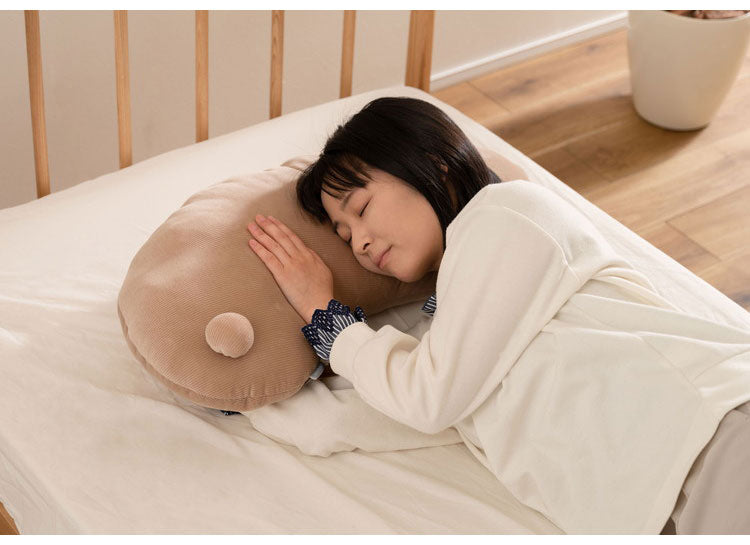 ボディピロー クッション ボディピロー おしゃれ 北欧 アニマル 動物 かわいい ベージュ ダークグレー グリーン コーデュロイ しっぽ 耳 尻尾 ベッド ソファ シンプル 枕 足枕 腰当て 肘置き(代引不可)