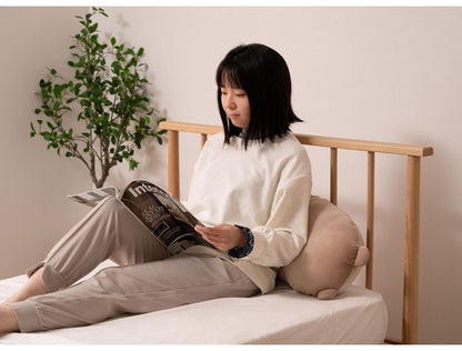 ボディピロー クッション ボディピロー おしゃれ 北欧 アニマル 動物 かわいい ベージュ ダークグレー グリーン コーデュロイ しっぽ 耳 尻尾 ベッド ソファ シンプル 枕 足枕 腰当て 肘置き(代引不可)