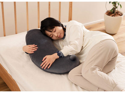 ボディピロー クッション ボディピロー おしゃれ 北欧 アニマル 動物 かわいい ベージュ ダークグレー グリーン コーデュロイ しっぽ 耳 尻尾 ベッド ソファ シンプル 枕 足枕 腰当て 肘置き(代引不可)