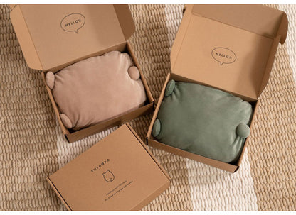 蓄熱式湯たんぽ 湯たんぽ 蓄熱式湯たんぽ 北欧 おしゃれ かわいい ギフト プレゼント シンプル コーデュロイ ベージュ グリーン ダークグレー クッション カイロ もちもち 温かい 冬(代引不可)