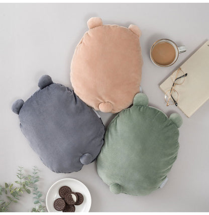 蓄熱式湯たんぽ 湯たんぽ 蓄熱式湯たんぽ 北欧 おしゃれ かわいい ギフト プレゼント シンプル コーデュロイ ベージュ グリーン ダークグレー クッション カイロ もちもち 温かい 冬(代引不可)