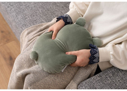 蓄熱式湯たんぽ 湯たんぽ 蓄熱式湯たんぽ 北欧 おしゃれ かわいい ギフト プレゼント シンプル コーデュロイ ベージュ グリーン ダークグレー クッション カイロ もちもち 温かい 冬(代引不可)