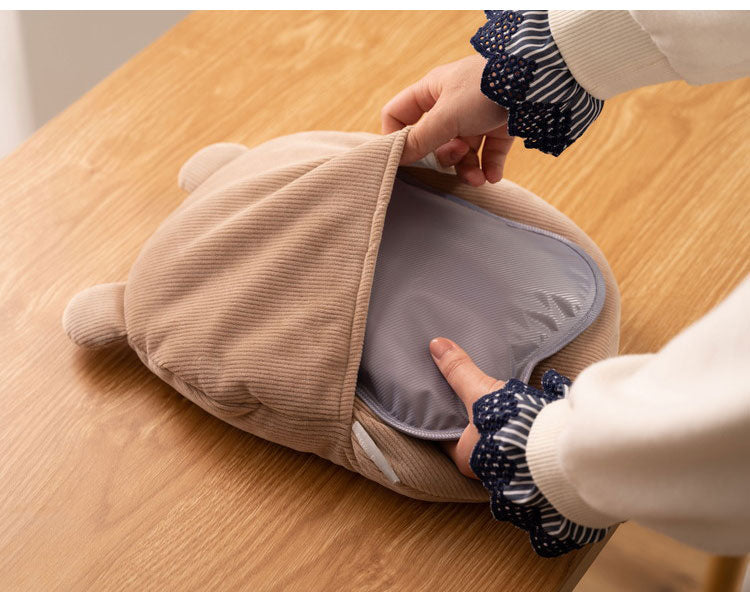 蓄熱式湯たんぽ 湯たんぽ 蓄熱式湯たんぽ 北欧 おしゃれ かわいい ギフト プレゼント シンプル コーデュロイ ベージュ グリーン ダークグレー クッション カイロ もちもち 温かい 冬(代引不可)