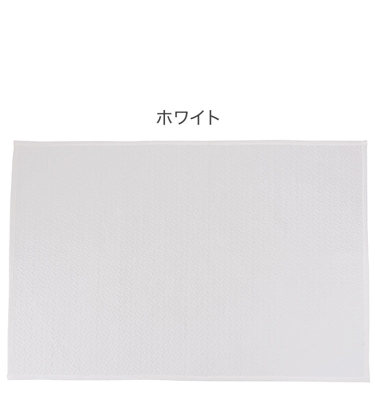 キルト ラグ マット ホワイト 白色 白 イブル コットン 綿 洗える 丸洗い おしゃれ くすみカラー 長方形 四角 韓国インテリア 北欧 北欧風 かわいい 洗濯 洗濯可 190×130 幅190cm キッズ ラグマット(代引不可)