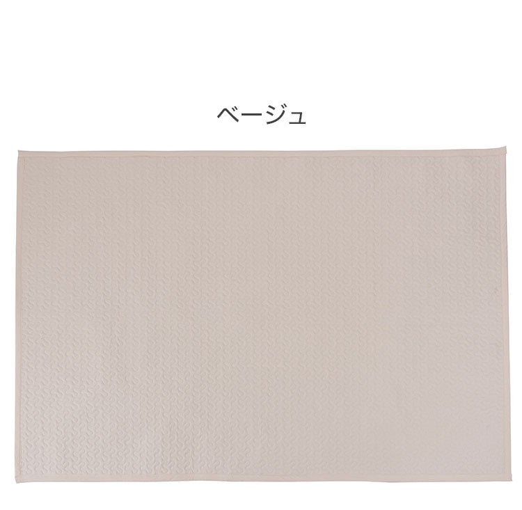 キルト ラグ マット ホワイト 白色 白 イブル コットン 綿 洗える 丸洗い おしゃれ くすみカラー 長方形 四角 韓国インテリア 北欧 北欧風 かわいい 洗濯 洗濯可 190×130 幅190cm キッズ ラグマット(代引不可)