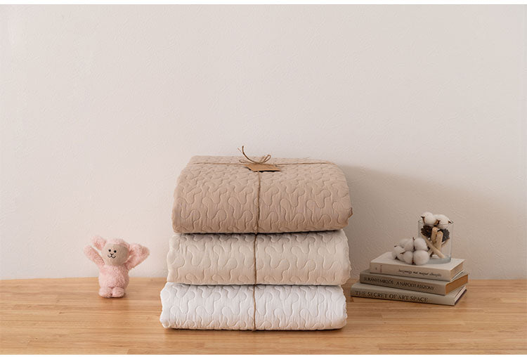 キルト ラグ マット ホワイト 白色 白 イブル コットン 綿 洗える 丸洗い おしゃれ くすみカラー 長方形 四角 韓国インテリア 北欧 北欧風 かわいい 洗濯 洗濯可 190×130 幅190cm キッズ ラグマット(代引不可)