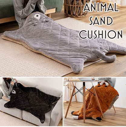 アニマルサンドクッション GLK-206 東谷 クッション サンド アニマル 動物 猫 ネコ キャット 熊 クマ くま ベア 狐 キツネ きつね フォックス おしゃれ かわいい 可愛い サンドクッション グレー(代引不可)