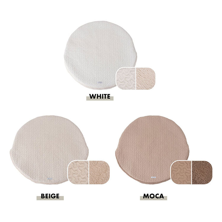 キルトサンドクッション GLK-207 東谷 クッション サンド キルト くすみカラー 大人っぽい おしゃれ かわいい 可愛い サンドクッション ホワイト 白 ベージュ モカ ブラウン 茶色 ひざ掛け 膝 ボア(代引不可)