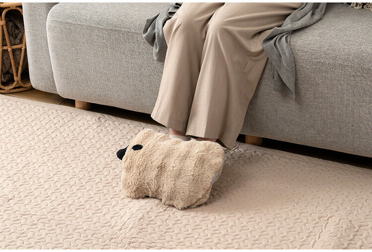 蓄熱式湯たんぽ GLK-208 東谷 湯たんぽ 蓄熱式湯たんぽ 北欧 おしゃれ かわいい ギフト プレゼント シンプル ホワイト 白 ベージュ グレー 灰色 クッション カイロ ふわふわ もちもち 電気(代引不可)