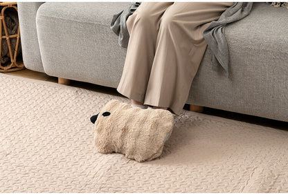 蓄熱式湯たんぽ GLK-208 東谷 湯たんぽ 蓄熱式湯たんぽ 北欧 おしゃれ かわいい ギフト プレゼント シンプル ホワイト 白 ベージュ グレー 灰色 クッション カイロ ふわふわ もちもち 電気(代引不可)