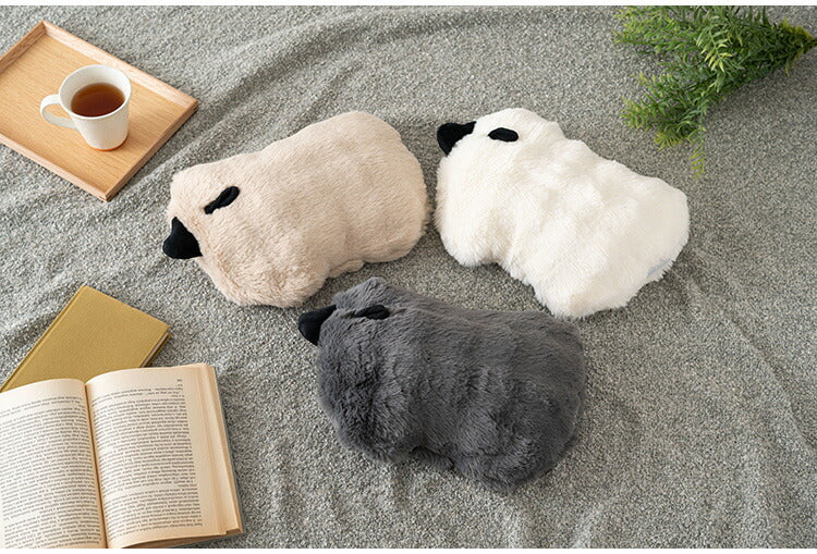 蓄熱式湯たんぽ GLK-208 東谷 湯たんぽ 蓄熱式湯たんぽ 北欧 おしゃれ かわいい ギフト プレゼント シンプル ホワイト 白 ベージュ グレー 灰色 クッション カイロ ふわふわ もちもち 電気(代引不可)