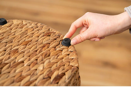 プランターハイタイプ 9号用 プランター 鉢入れ アジアン 観葉植物 植物 ウォーターヒヤシンス 雑貨 インテリア 室内 ブラウン 茶色 編み かご ゴミ箱 収納 筒型(代引不可)