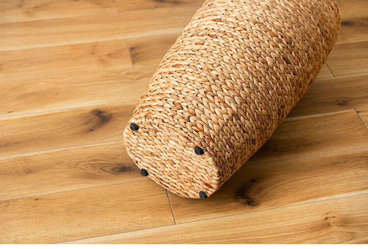 プランターハイタイプ 9号用 プランター 鉢入れ アジアン 観葉植物 植物 ウォーターヒヤシンス 雑貨 インテリア 室内 ブラウン 茶色 編み かご ゴミ箱 収納 筒型(代引不可)