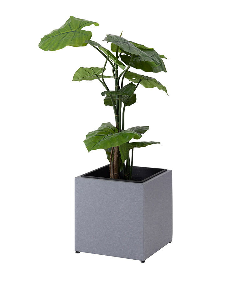 プランター 正方形 9号 プランター 鉢入れ モダン インダストリアル シンプル グレー 植物 観葉植物 アジャスター付き インテリア(代引不可)