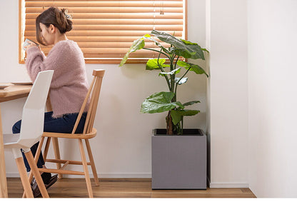 プランター 正方形 9号 プランター 鉢入れ モダン インダストリアル シンプル グレー 植物 観葉植物 アジャスター付き インテリア(代引不可)