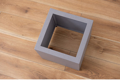 プランター 正方形 6号用 プランター 鉢入れ モダン インダストリアル シンプル グレー 植物 観葉植物 アジャスター付き インテリア(代引不可)