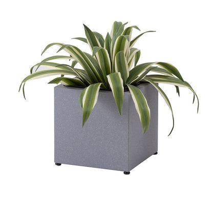 プランター 正方形 6号用 プランター 鉢入れ モダン インダストリアル シンプル グレー 植物 観葉植物 アジャスター付き インテリア(代引不可)