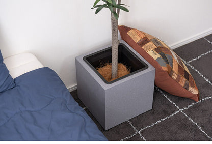 プランター 正方形 6号用 プランター 鉢入れ モダン インダストリアル シンプル グレー 植物 観葉植物 アジャスター付き インテリア(代引不可)