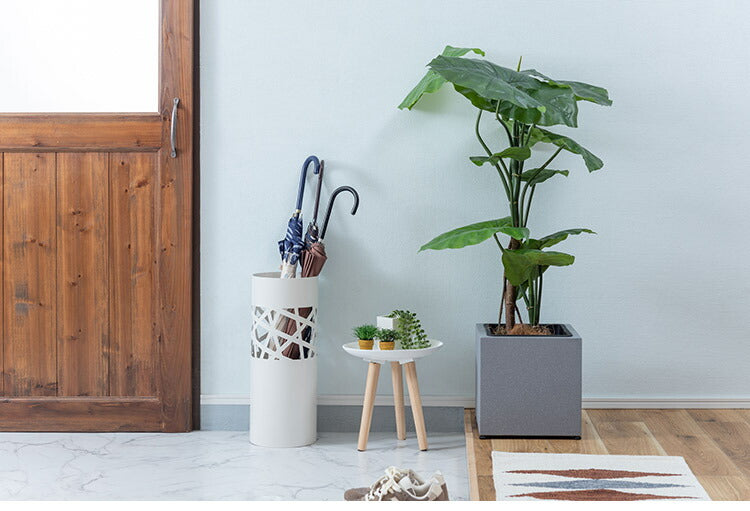 プランター 正方形 6号用 プランター 鉢入れ モダン インダストリアル シンプル グレー 植物 観葉植物 アジャスター付き インテリア(代引不可)