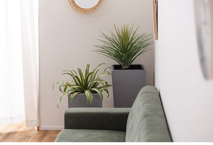 プランター 8号用 ハイタイプ プランター ハイタイプ 鉢入れ モダン インダストリアル シンプル グレー 植物 観葉植物 アジャスター付き インテリア(代引不可)