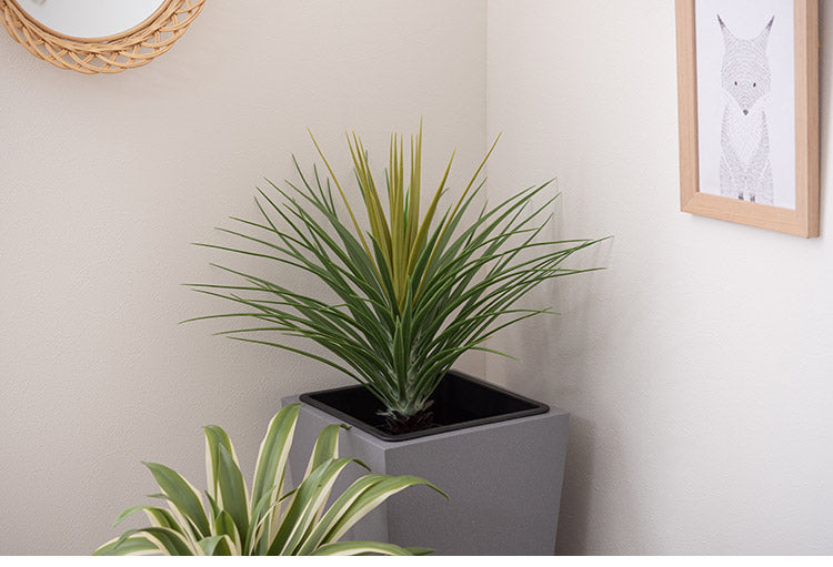 プランター 8号用 ハイタイプ プランター ハイタイプ 鉢入れ モダン インダストリアル シンプル グレー 植物 観葉植物 アジャスター付き インテリア(代引不可)