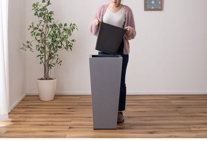 プランター 8号用 ハイタイプ プランター ハイタイプ 鉢入れ モダン インダストリアル シンプル グレー 植物 観葉植物 アジャスター付き インテリア(代引不可)