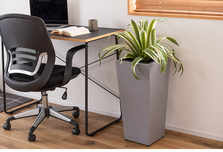 プランターハイタイプ プランター ハイタイプ 鉢入れ モダン インダストリアル シンプル グレー 植物 観葉植物 アジャスター付き インテリア(代引不可)