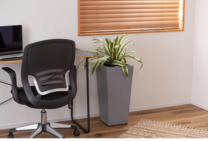 プランターハイタイプ プランター ハイタイプ 鉢入れ モダン インダストリアル シンプル グレー 植物 観葉植物 アジャスター付き インテリア(代引不可)