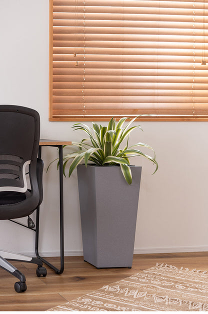 プランターハイタイプ プランター ハイタイプ 鉢入れ モダン インダストリアル シンプル グレー 植物 観葉植物 アジャスター付き インテリア(代引不可)