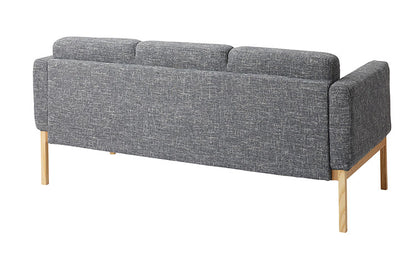 ソファ 3人掛け 幅172cm 完成品 北欧 2.5人掛け おしゃれ 3P 肘掛け 肘置き 天然木 リビング ワンルーム ソファー シンプル インテリア ローソファ(代引不可)