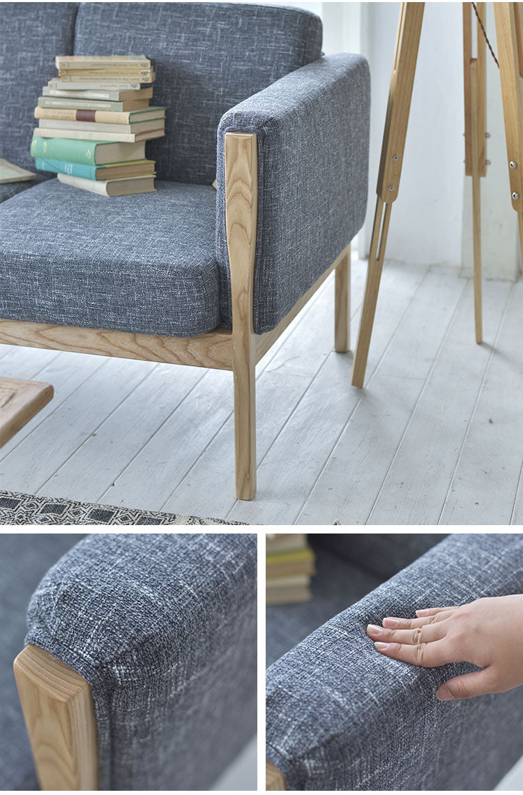 ソファ 3人掛け 幅172cm 完成品 北欧 2.5人掛け おしゃれ 3P 肘掛け 肘置き 天然木 リビング ワンルーム ソファー シンプル インテリア ローソファ(代引不可)