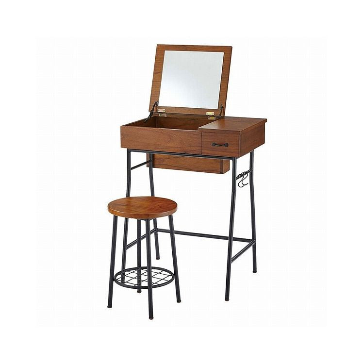 ドレッサー&スツールセット ドレッサー 鏡台 化粧台 アクセサリーボックス スツール付き 木製 おしゃれ 新生活 母の日 インテリア 収納(代引不可)