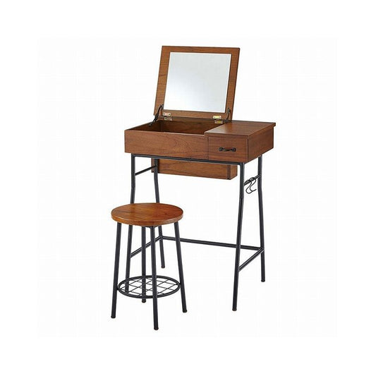 ドレッサー&スツールセット ドレッサー 鏡台 化粧台 アクセサリーボックス スツール付き 木製 おしゃれ 新生活 母の日 インテリア 収納(代引不可)